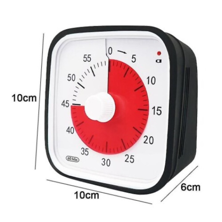 Timer vizuala de contor, pentru copii si adulti, design vizual, cu suport magnetic