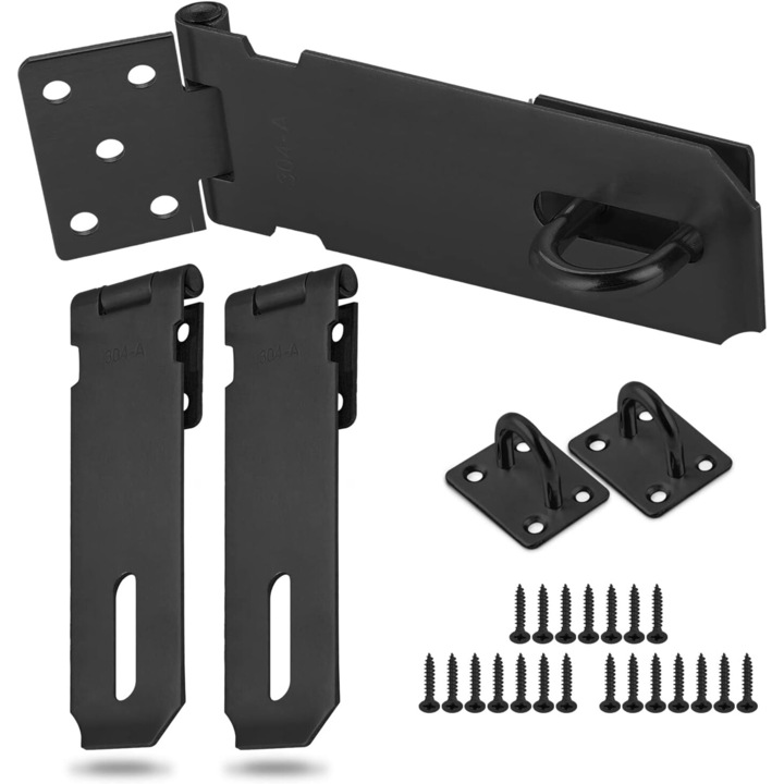 Резе за врати на шкафове, неръждаема стомана, технология за матово черно боядисване