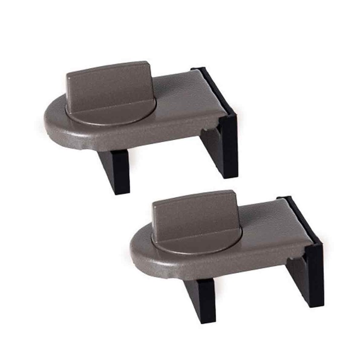 Регулируема ключалка за плъзгащи се врати, AMRINUGL, комплект от 2 части, многофункционална съвместимост, безопасност за деца, с противоплъзгаща подложка