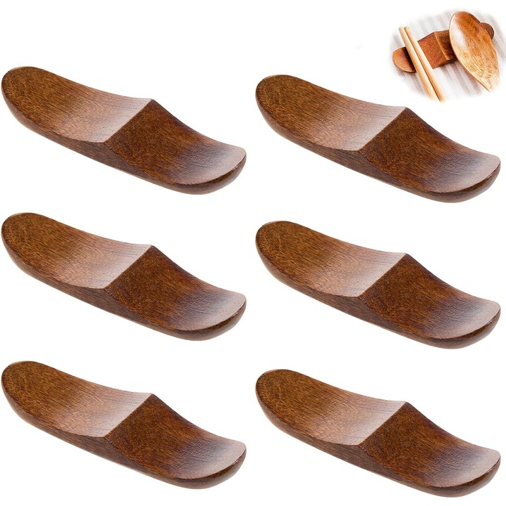 Evőeszköztartók, Jormftte, 6 darabos készlet, fa, elegáns, pálcikákhoz, kanalakhoz, villákhoz