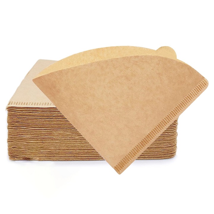 Filtre de cafea conice, Enforose, material alimentar, 100 bucati, pentru 1-4 cani