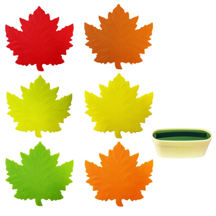 Egy 5 darabos készlet, vékony, tartós, hőálló kivitelű, hőszigetelt, csúszásmentes teáscsészék és kávéalátétek otthonra, konyhába, bárba, műanyag termékek.