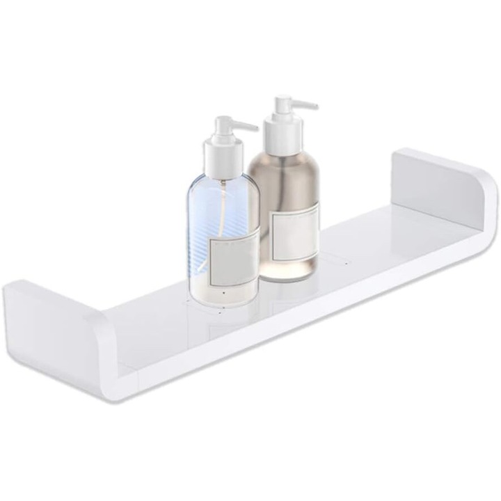 Rafturi plutitoare din acril, Enforose, Alb