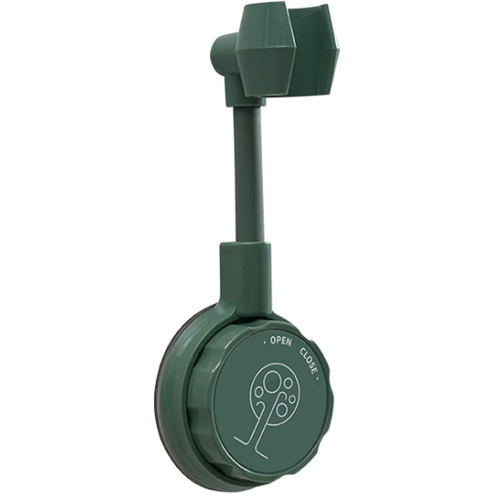 Suport pentru cap de dus cu ventuza, Enforose, rotativ, brat reglabil