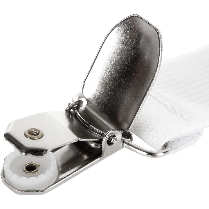 Strapuri elastice pentru cearceafuri, Enforose, ajustabile, prindere metalica, set