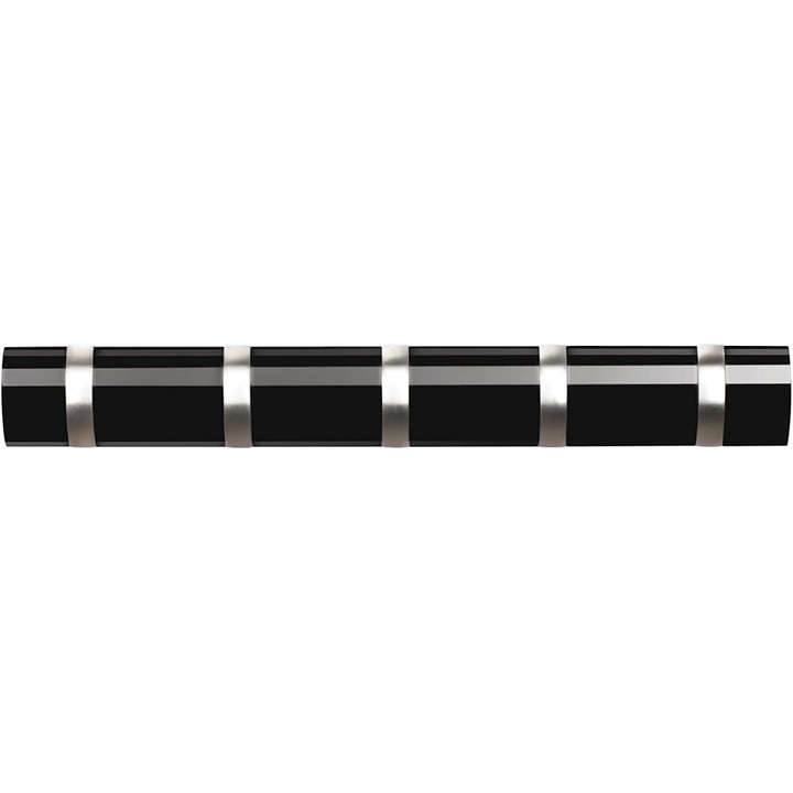 Cuier, montat pe perete, 5 carlige pliabile pentru economisirea spatiului, sustine pana la 5 kg per carlig, aspect decorativ