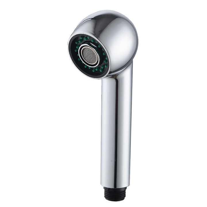 Cap de pulverizare pentru robinet bucatarie, 2 functii, ABS cromat, argintiu