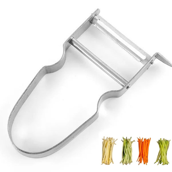 Curatator de legume si fructe Enforose, otel inoxidabil, design ergonomic, maner antiderapant