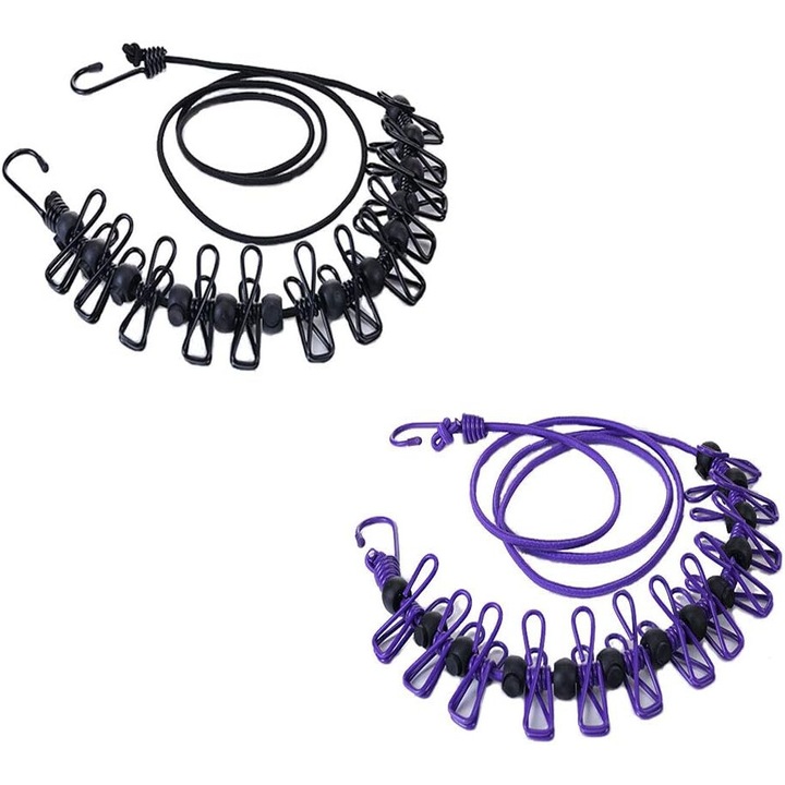 Sfoara de rufe portabila Enforose, elastic durabil, retractabil, design rezistent la vant, dimensiuni compacte