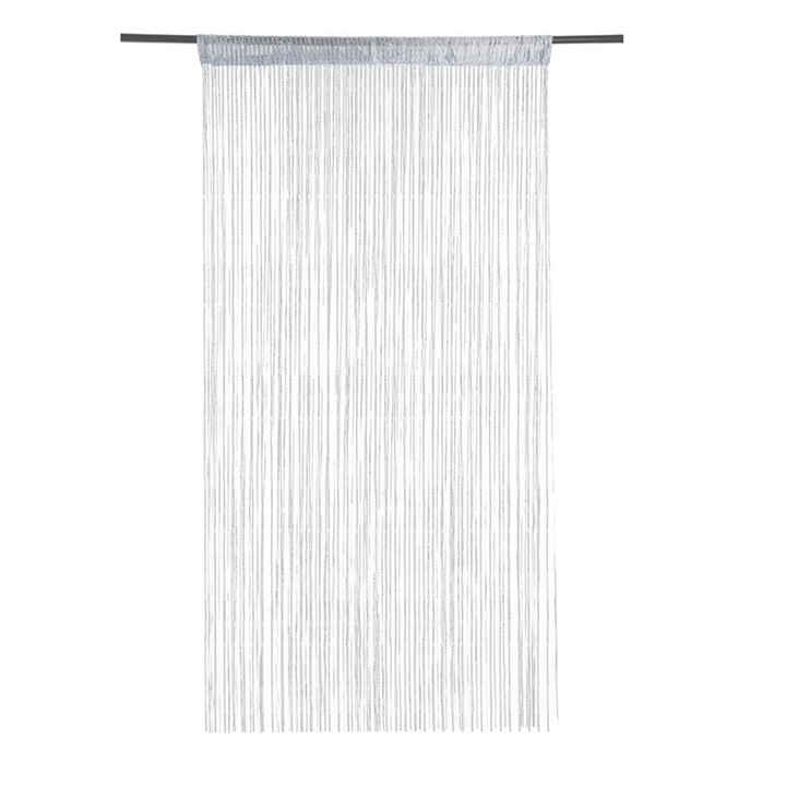 Декоративна завеса, Enforose, 100x170см, бяла, закрепване с бримки