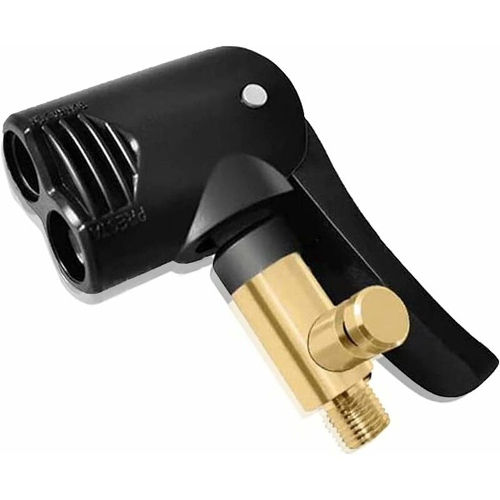 Set adaptor supapa anvelope, duza de umflare alama, pentru auto, camion, bicicleta, motocicleta