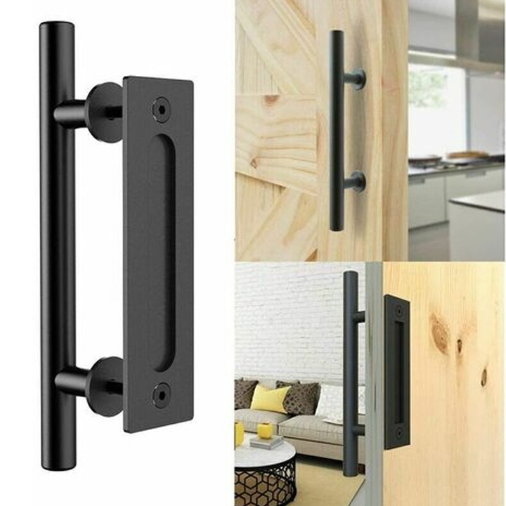 Maner usa glisanta antica, AMRINUGL, design pe doua fete, otel carbon rezistent, finisaj cu pulbere, 30cm