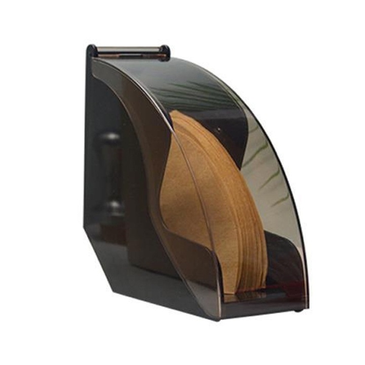 Поставка за акрилни филтри за кафе, 18x16x7.5cm, кутия за съхранение с капак