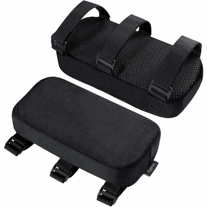 Memóriahabos kartámasz párnák, Enforose, 2 darabos készlet, ergonomikus forma, csúszásmentes alap, mosható