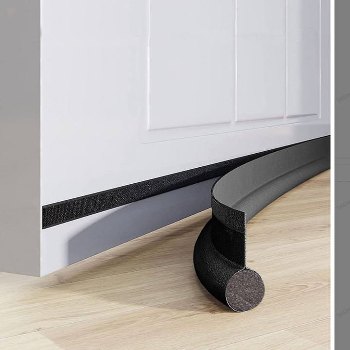 Set de 2 etansari autoadezive pentru usi, Enforose, flexibil, rezistent la zgomot, 60x2cm