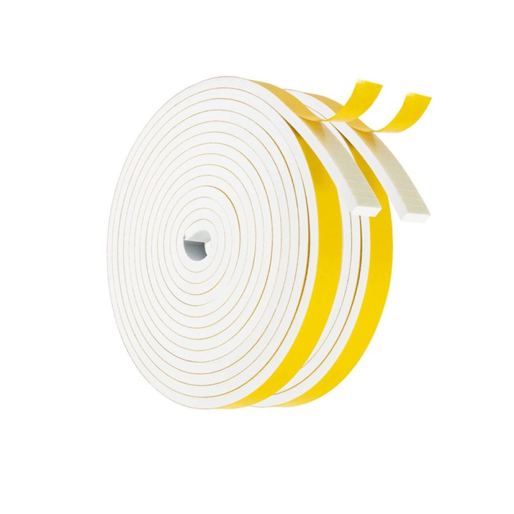 Banda de etansare autoadeziva din cauciuc, Enforose, 6mm x 3mm, 5m, multifunctionala, impermeabila, rezistenta la caldura