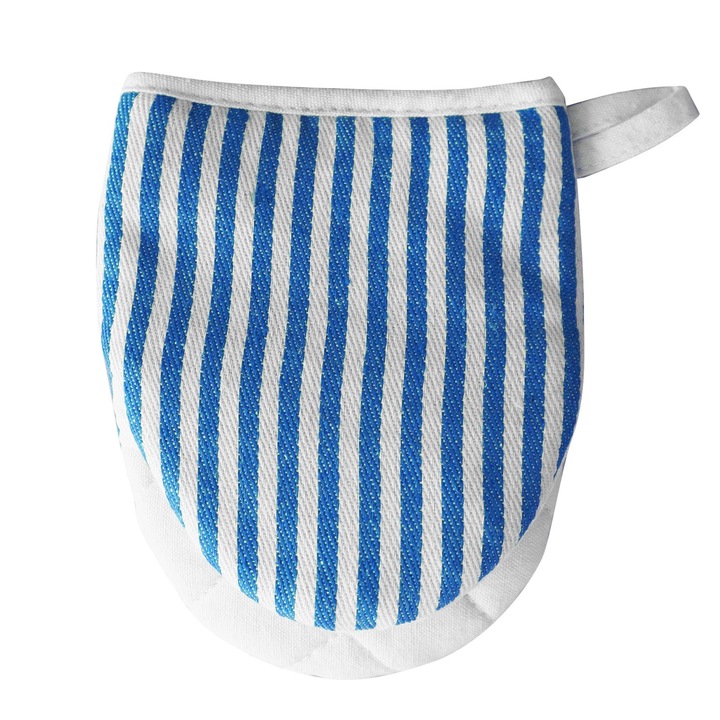 Hőálló sütőkesztyűk vastag pamutból, csíkos mintával