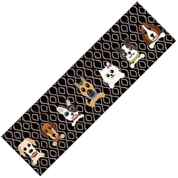 Covor Animal Runner, Enforose, set 2 piese, ecologic, antiderapant, 100x100cm