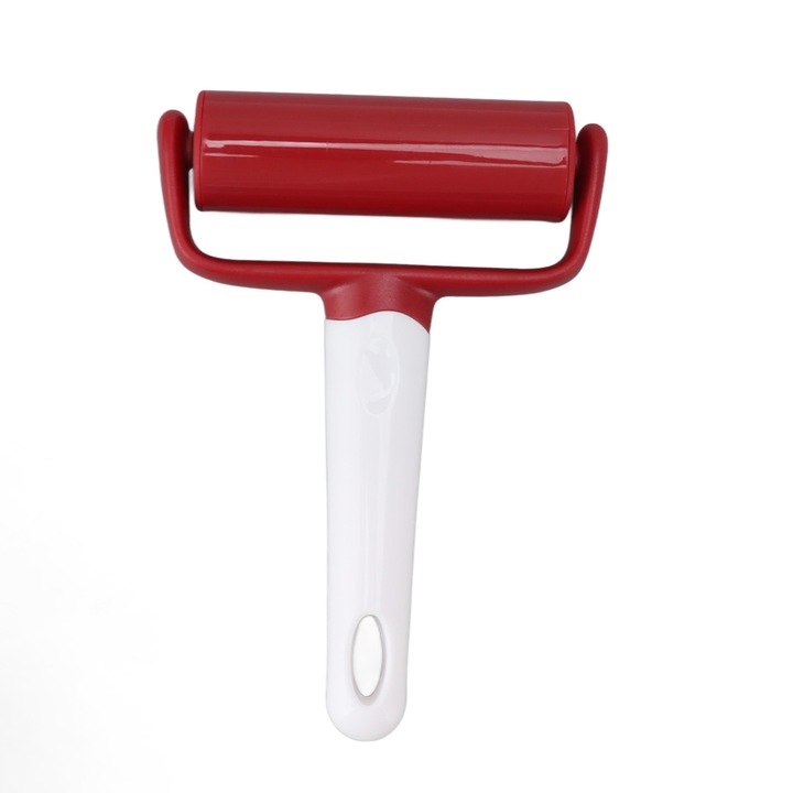 Малка точилка за тесто, с дръжка, червена/бяла