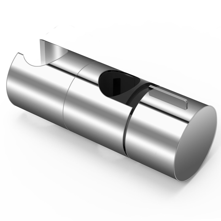 Suport pentru cap de dus, reglabil, 18-25mm, crom, rotatie 90°, argintiu