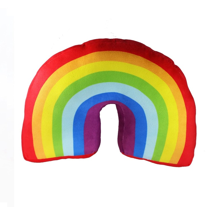 Díszpárna, Rainbow, Plus, 35x22x10cm, Többszínű