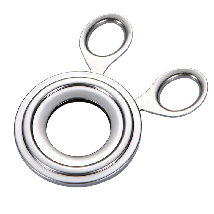 Feliator oua fierte inox 10x7.7cm, deschizator coaja ou