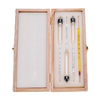 Set 3 ustensile de masurat pentru alcool, cu termometru, 0-100 vol%, 0-50°C, multicolor