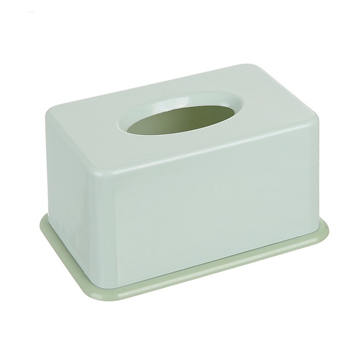 Suport servetele QttvbTna, verde, 19.5x12.7x10cm