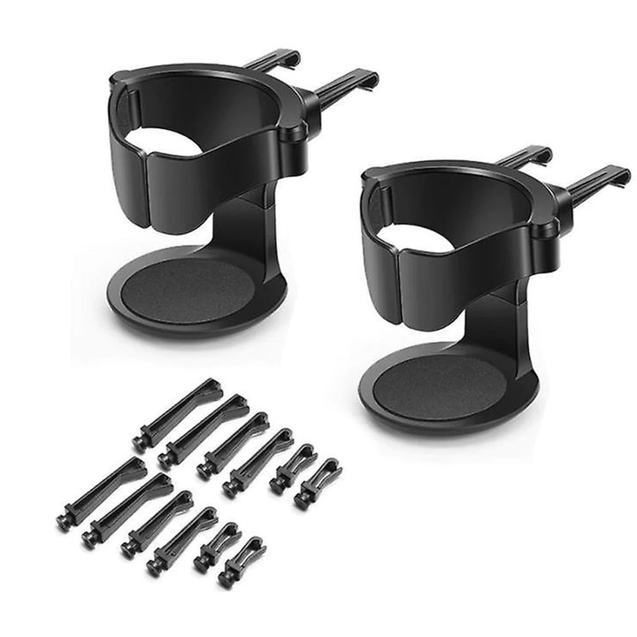 TNEAYWHE autós pohártartó, kiváló minőségű műanyagból, állítható talppal, csúszásgátló EVA betéttel, vízszintes szellőzés érdekében