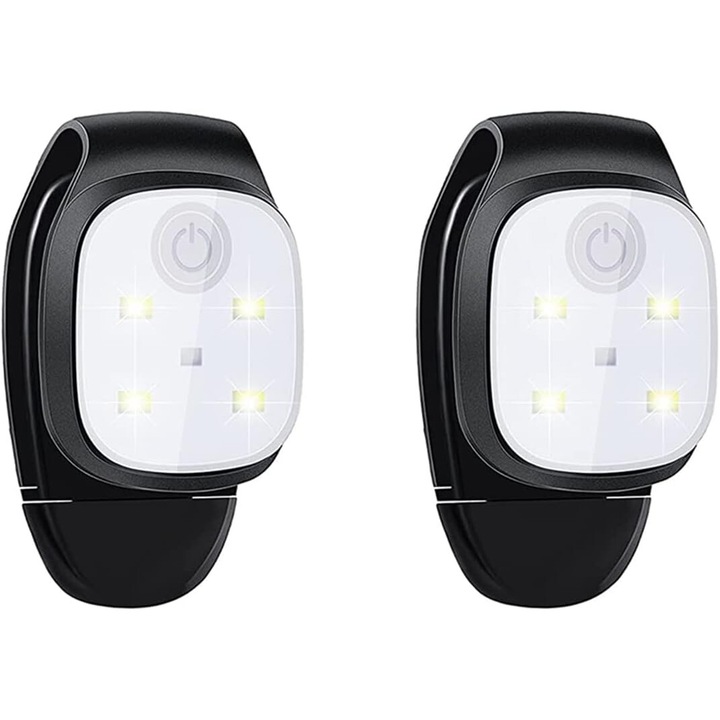 Комплект от 2 USB акумулаторни LED рефлекторни фенера за дейности на открито, Mmgoqqt, 150 лумена, 5 режима на осветяване
