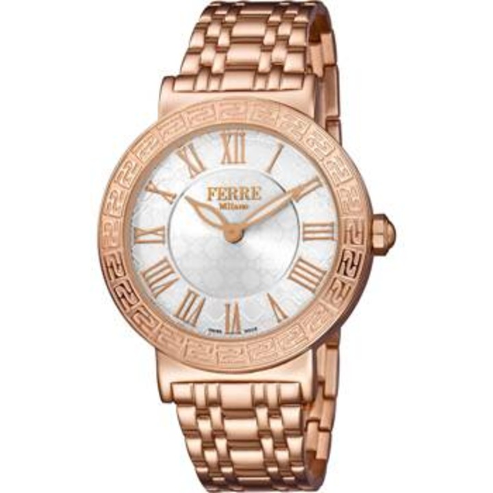 Ceas dama Ferre Milano FM1L041M, 2 indicatoare, culoare galben, 38mm