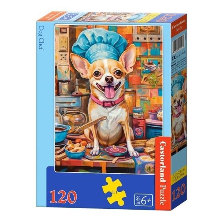 Castorland 120 db-os puzzle - Kutya séf (B-13579)
