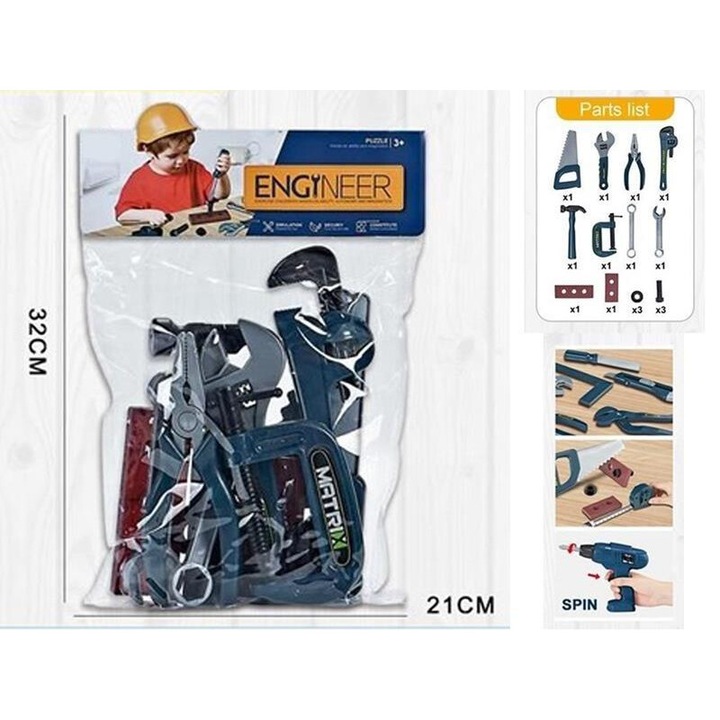 MADEJ szerszámkészlet, 16 db-os, tarka