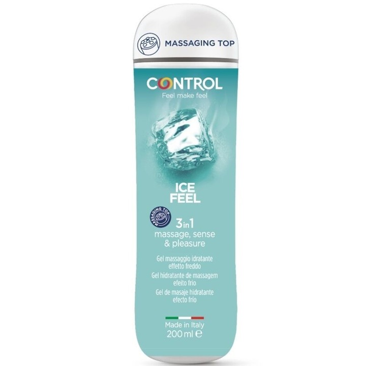 Control Ice Feel síkosító gél, hűsítő hatású, hipoallergén, 200ml