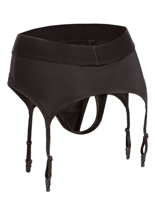 Portjartiera sexy, CALEXOTICS nylon negru, Negru