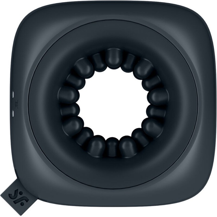 Мастурбатор Satisfyer Ring Stroker Vibrator, мек на допир силикон, водоустойчив, 12 програми за вибрация, USB зареждане