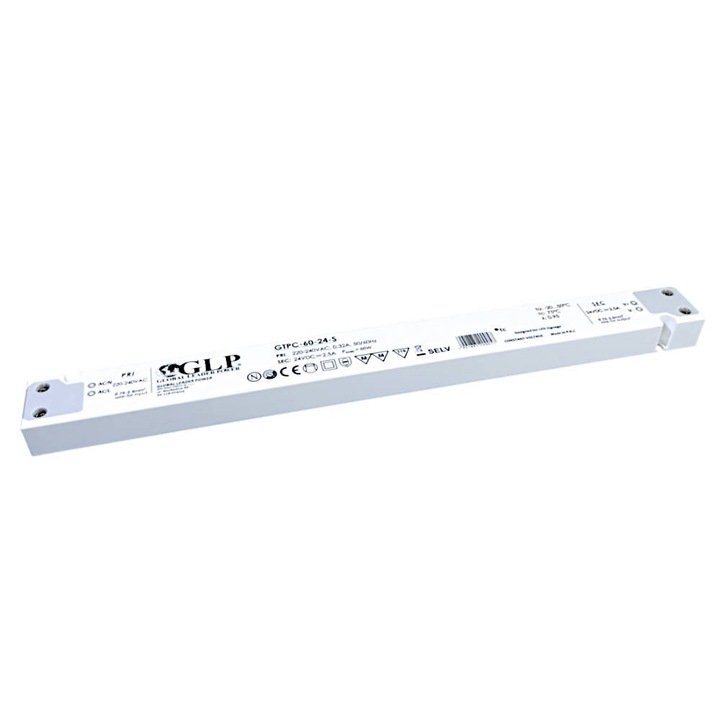 Sursa alimentare GLP, 12V/5A, 60W, protectii multiple, 305x30x17mm, clasa II