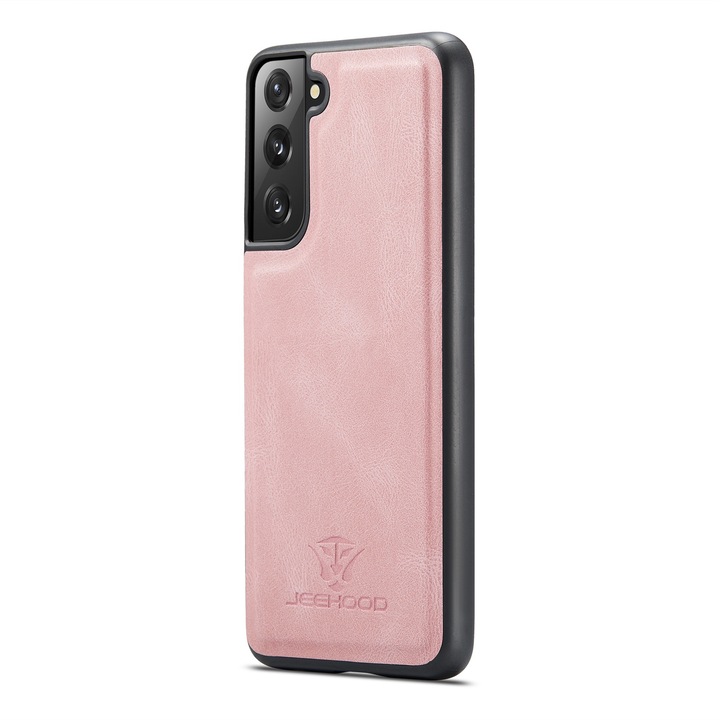 Husa pentru Samsung Galaxy S22, CaseMe, piele cu textura moale, back cover, Roz