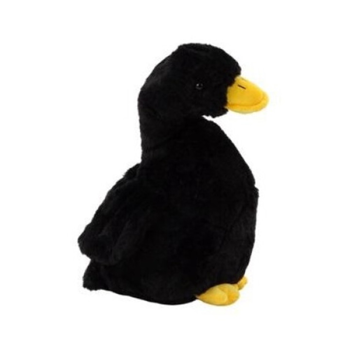 Jucarie de plus, leantoys, rata neagra, 30cm, negru