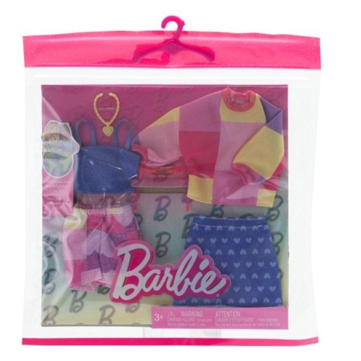 Комплект от 2 части дрехи и аксесоари за кукли Барби, Mattel, HRH42