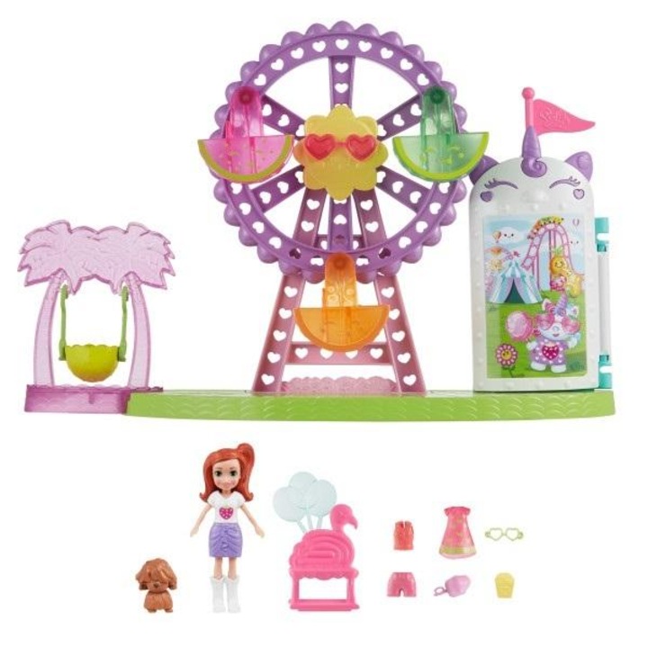 Polly Pocket, Mattel, 10 аксесоара, многоцветни, 7.5см