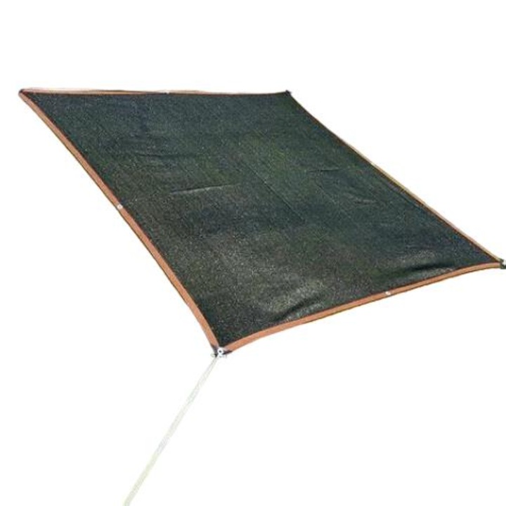 Copertina BGHYHYHI, 3x4m, 85% protectie UV, culoare neagra, design pliabil