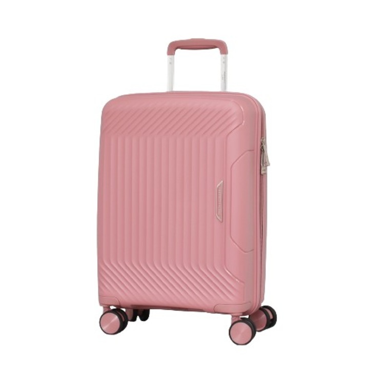 Bőrönd Perfect line PP 88001, 55/37/22 cm, rózsaszín