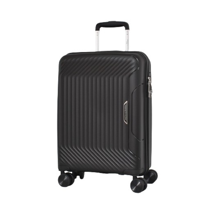 Bőrönd Perfect line PP 88001, 55/37/22 cm, fekete