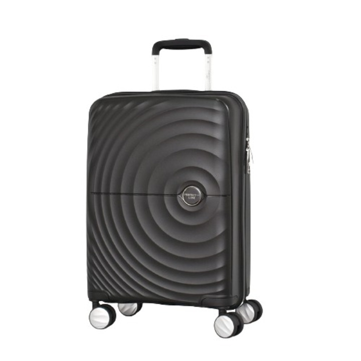 Куфар Perfect line PP 88003, 55/37/22 см, Черен