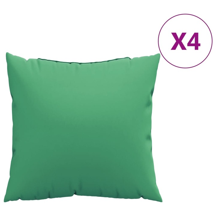 Set perne de canapea vidaXL, 4 buc., verde, 60x60 cm, textil, 4 Kg