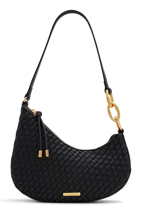 Aldo, Geanta texturata cu bareta de umar Kamille, Negru