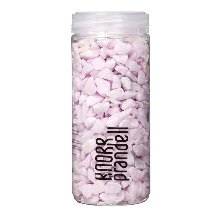 Pietre decorative Knorr Prandell #3837225, Dimensiune intre 2 si 3 mm, 500 ml, 16 x 5 cm, Roz