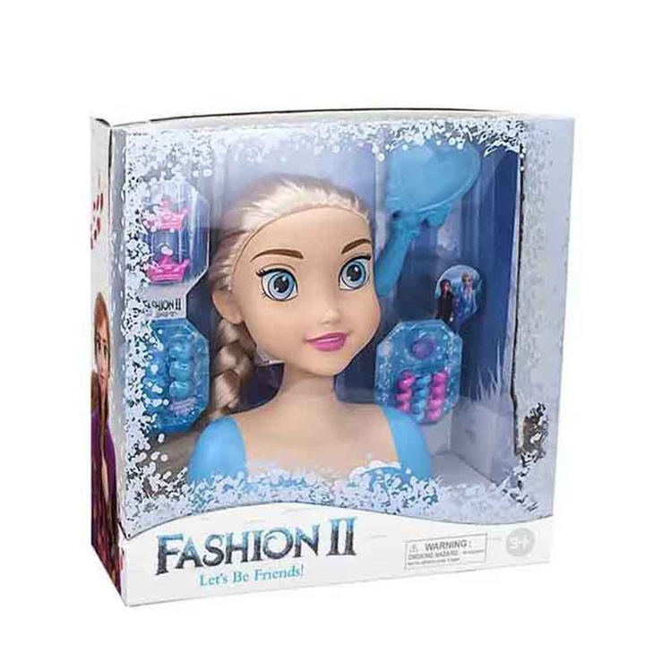 Papusa, Par si machiaj, Elsa, Multicolor, 3+