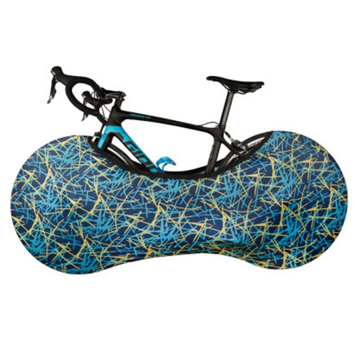 Husa protectie bicicleta, AllizBan®, Impermeabil, 150 cm, Poliester/PEVA, Multicolor